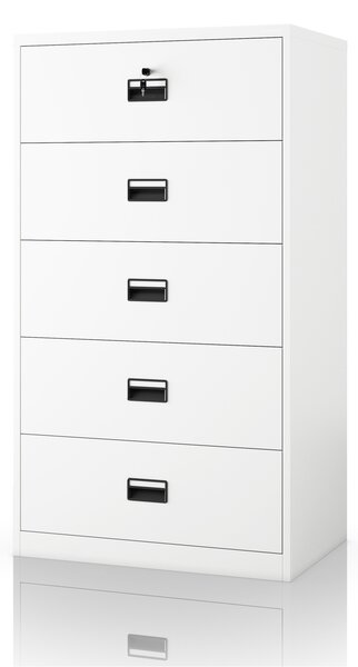 Szafa kartotekowa metalowa biała: SARA XL V5, 900 x 1620 x 600 mm