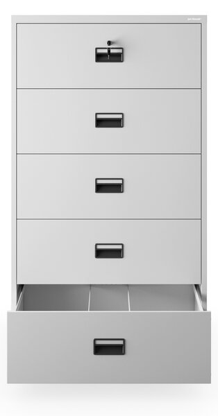 Szafa kartotekowa metalowa szara: SARA XL V5, 900 x 1620 x 600 mm