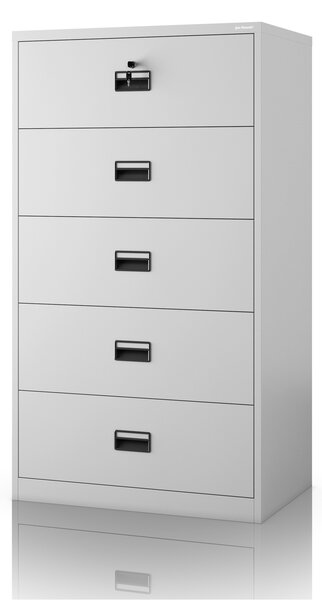 Szafa kartotekowa metalowa szara: SARA XL V5, 900 x 1620 x 600 mm