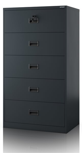 Szafa kartotekowa metalowa antracytowa: SARA XL V5, 900 x 1620 x 600 mm