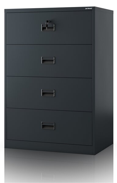 Szafa kartotekowa metalowa antracytowa: SARA XL V4, 900 x 1320 x 600 mm
