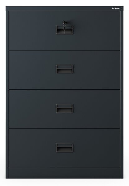 Szafa kartotekowa metalowa antracytowa: SARA XL V4, 900 x 1320 x 600 mm