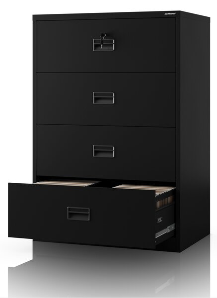 Szafa kartotekowa metalowa czarna: SARA XL V4, 900 x 1320 x 600 mm