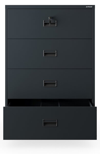 Szafa kartotekowa metalowa antracytowa: SARA XL V4, 900 x 1320 x 600 mm