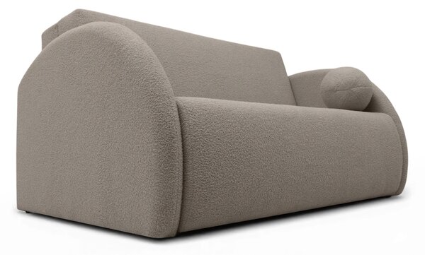Sofa rozkładana Nubi trzyosobowa 140 cm z pojemnikiem - beżowa boucle Quelle 16