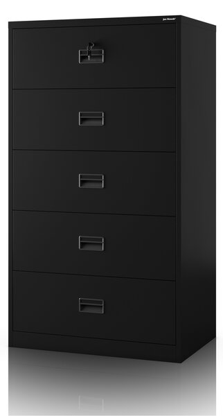 Szafa kartotekowa metalowa czarna: SARA XL V5, 900 x 1620 x 600 mm