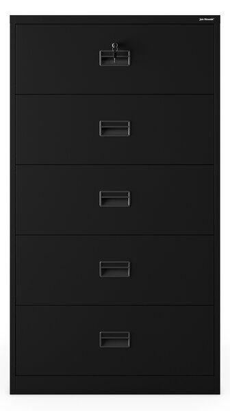 Szafa kartotekowa metalowa czarna: SARA XL V5, 900 x 1620 x 600 mm