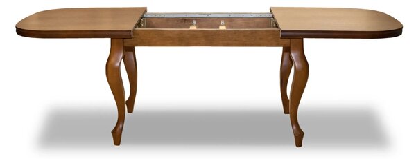 Stół rozkładany Ludwik 160/90 + 2 wkładki 40 cm + 6 krzeseł KW76 drzewko
