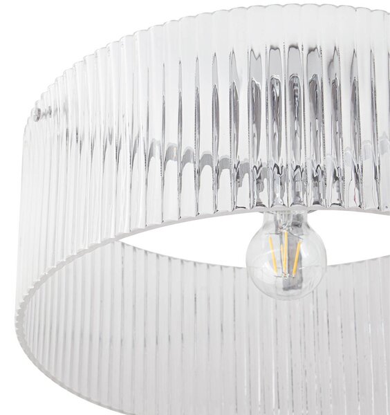 Lampa sufitowa Meritt Lucande, możliwość ściemniania, przezroczysty / transparentny, salon / jadalnia, szkło, nowoczesny