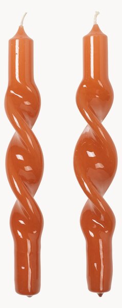 Komplet ręcznie wykonanych świec Twist, 2 elem