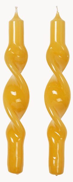 Komplet ręcznie wykonanych świec Twist, 2 elem
