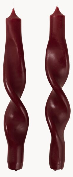 Komplet ręcznie wykonanych świec Twist, 2 elem