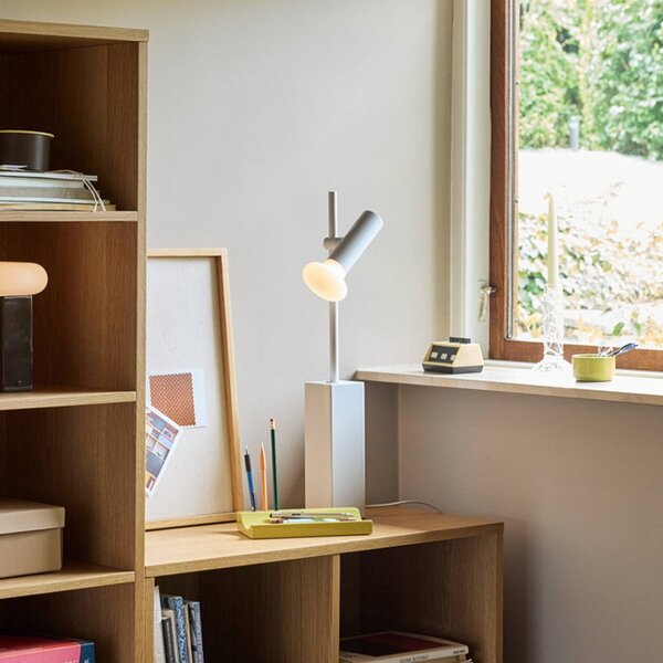 Hübsch Lampa stołowa SET, aluminiowy / szary / cynkowy, salon / jadalnia, metal, nowoczesny