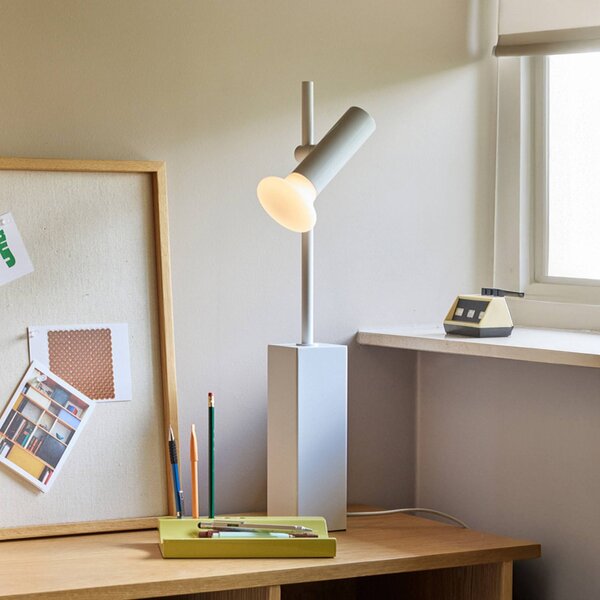 Hübsch Lampa stołowa SET, aluminiowy / szary / cynkowy, salon / jadalnia, metal, nowoczesny
