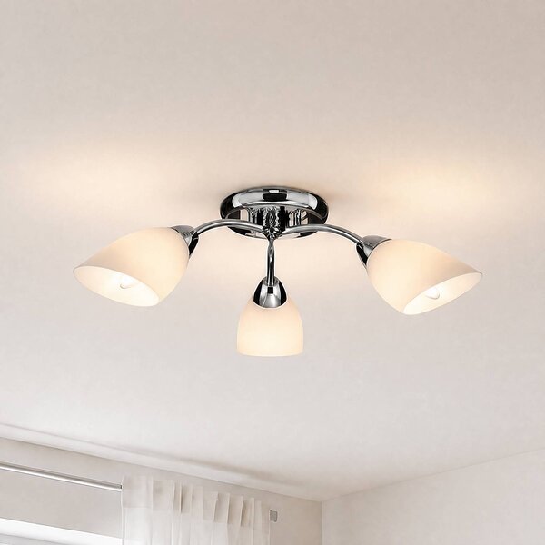 Lampa sufitowa Portos Milagro Lighting, możliwość ściemniania, chromowy / srebrny, salon / jadalnia, metal