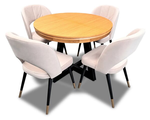 Stół Loft IV + 4 krzesła KW112