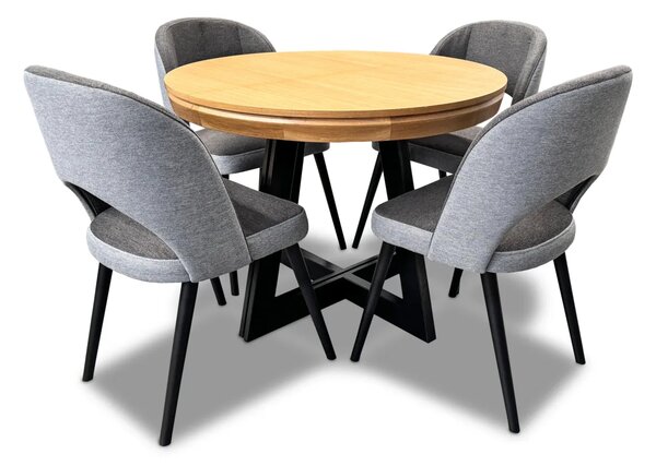 Stół Loft IV + 4 krzesła KW112