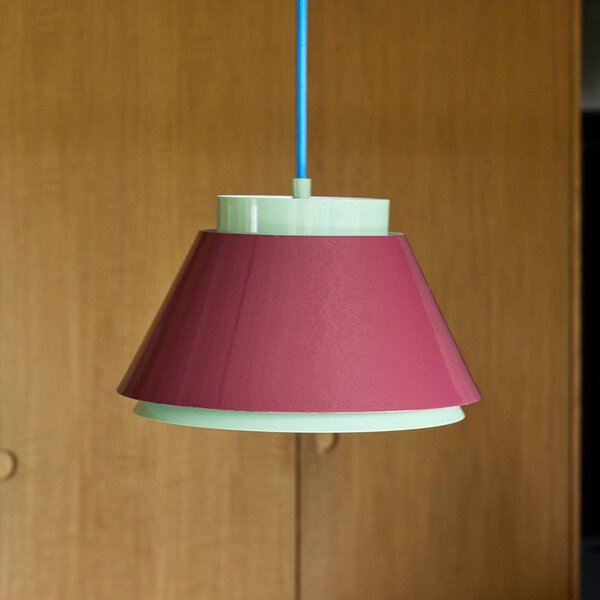 Hübsch Lampa wisząca Remi, możliwość ściemniania, zielony, salon / jadalnia, metal, skandynawski