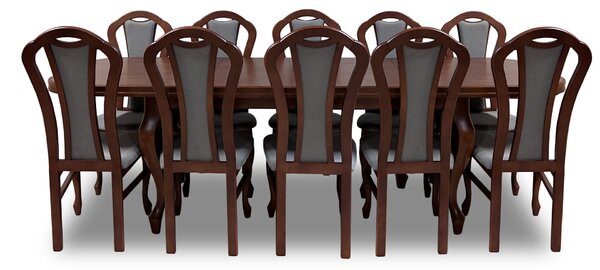 Stół rozkładany, stół do jadalni Ludwik 160/90cm + 6 krzeseł KW15