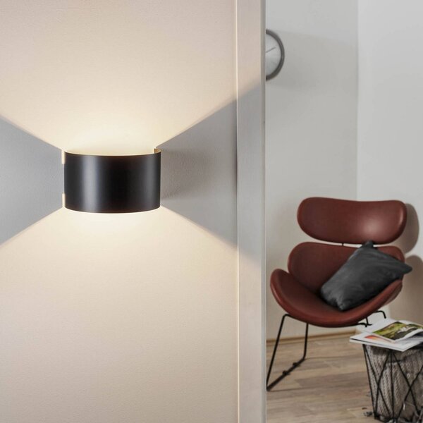 Kinkiet Fold EMIBIG LIGHTING, możliwość ściemniania, czarny, salon / jadalnia, metal, nowoczesny