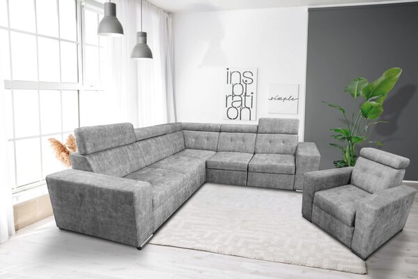 Narożnik rozkładany Satya II Relax 320/250 cm + Fotel Satya Relax