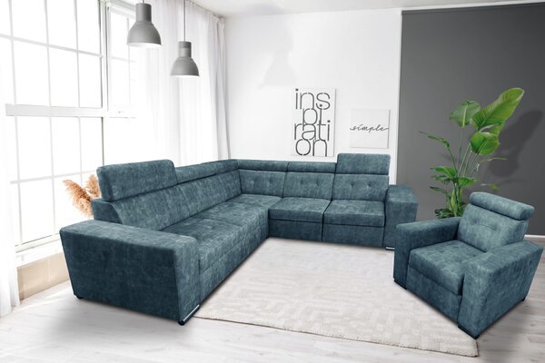 Narożnik rozkładany Satya II Relax 320/250 cm + Fotel Satya Relax
