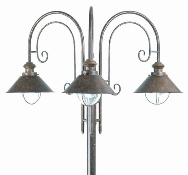 FARO BARCELONA Latarnia Nautica 3-punktowa NAUTICA, brązowy / rdzawy, metal, antyczny