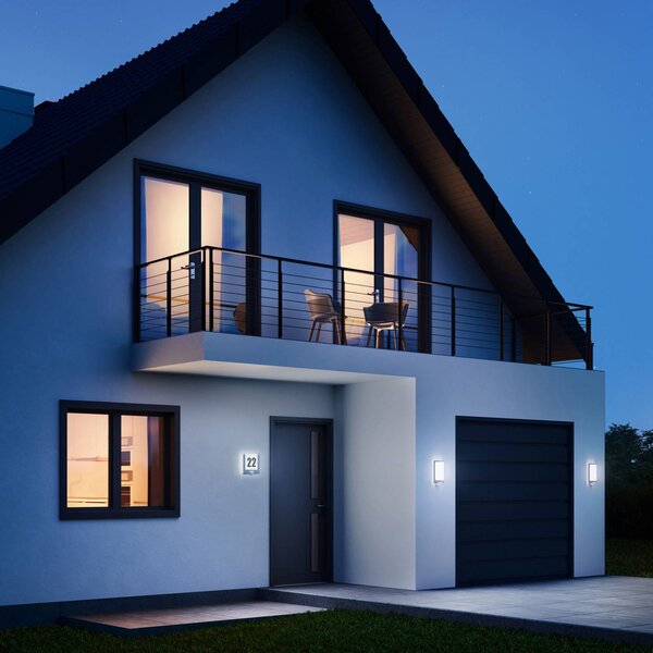 STEINEL Lampa zewnętrzna z czujnikiem ruchu L 240 S, czarny, stal szlachetna, nowoczesny