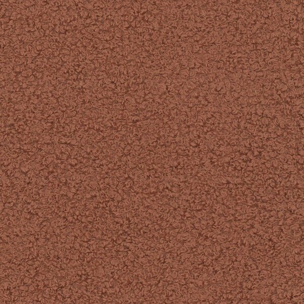 Ceglasty fotel z materiału bouclé Chuck – Micadoni Home