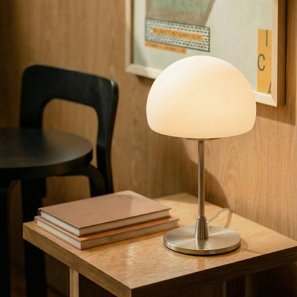 Fabas Luce Lampka nocna do sypialni Gaia big, aluminiowy / szary / cynkowy, sypialnia, metal, nowoczesny
