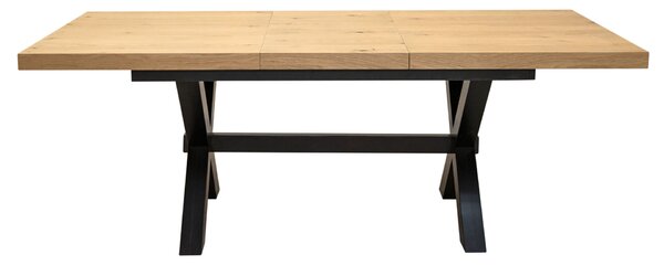 Zestaw mebli: Stół Sj49 160/88 cm z 40 cm wkładką + 6 krzeseł Cross