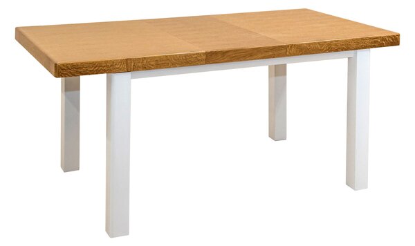 ZESTAW MEBLI: Stół SJ33 Mydełko 130/80 + 40 cm wkładka + 4 krzesła KJ20