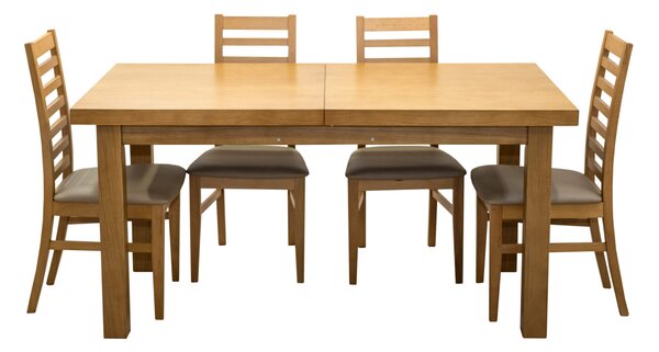 ZESTAW MEBLI Stół Orfeusz SW3 160/90 + 2x40 cm + 6 krzeseł KW83
