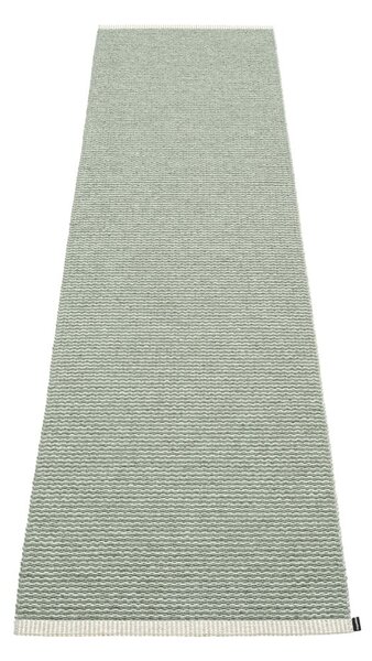 Jasnozielony chodnik odpowiedni na zewnątrz 60x250 cm Mono Sage Army – Pappelina
