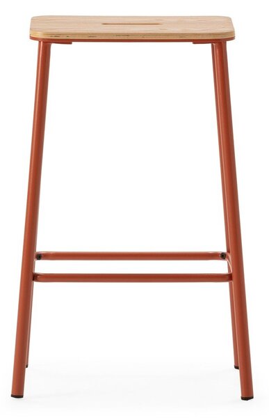 Ceglaste hokery zestaw 2 szt. (wysokość siedziska 65 cm) Abba – Marckeric