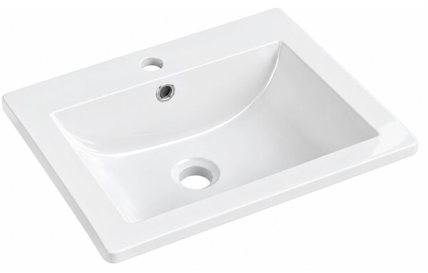 Mexen Lora umywalka wpuszczana w blat 53 x 46 cm, biała - 25365300