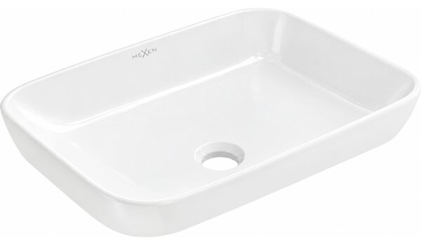 Mexen Nina umywalka wpuszczana w blat 51 x 33 cm, biała - 21665100