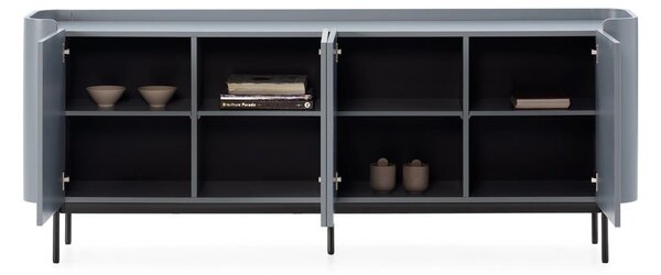 Szaroniebieska komoda 200x80x40 cm Willa – MOME
