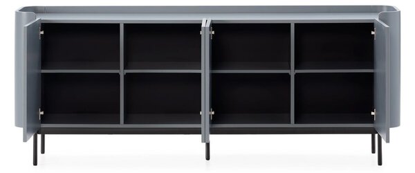 Szaroniebieska komoda 200x80x40 cm Willa – MOME
