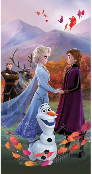 Bawełniany ręcznik dziecięcy 70x140 cm Frozen "Wind" – Jerry Fabrics