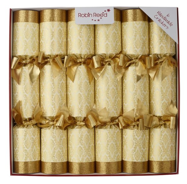 Crackery świąteczne zestaw 6 szt. Gold Damask – Robin Reed
