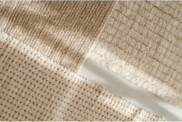 Wełniany chodnik odpowiedni do prania/tkany ręcznie w naturalnym kolorze 80x230 cm Unexpected Wool – Lorena Canals