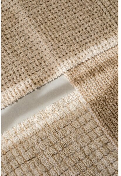 Wełniany chodnik odpowiedni do prania/tkany ręcznie w naturalnym kolorze 80x230 cm Unexpected Wool – Lorena Canals