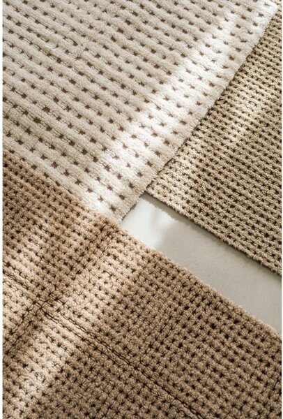 Wełniany chodnik odpowiedni do prania/tkany ręcznie w naturalnym kolorze 80x230 cm Unexpected Wool – Lorena Canals
