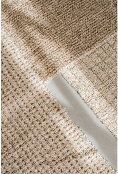 Wełniany chodnik odpowiedni do prania/tkany ręcznie w naturalnym kolorze 80x230 cm Unexpected Wool – Lorena Canals