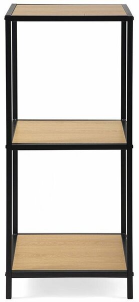 Metalowy regał LOFTY Tower 3 OAK, 83 x 35 cm