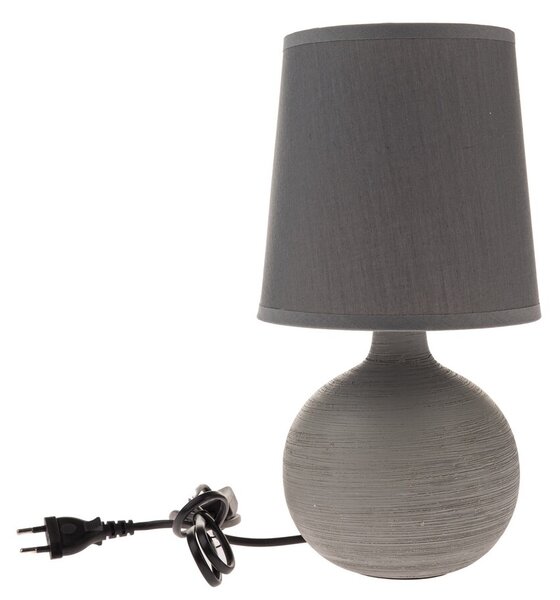 Lampa stołowa ceramiczna Grafit, 29 cm, szary