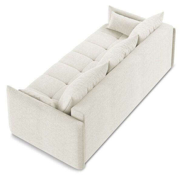 Beżowa rozkładana/ze schowkiem sofa 225 cm Moku – Makamii