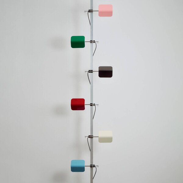 HAY Lampka z klipsem Apex, czerwony, biuro, metal, design