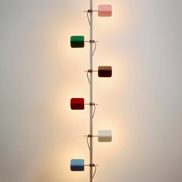 HAY Lampka z klipsem Apex, czerwony, biuro, metal, design